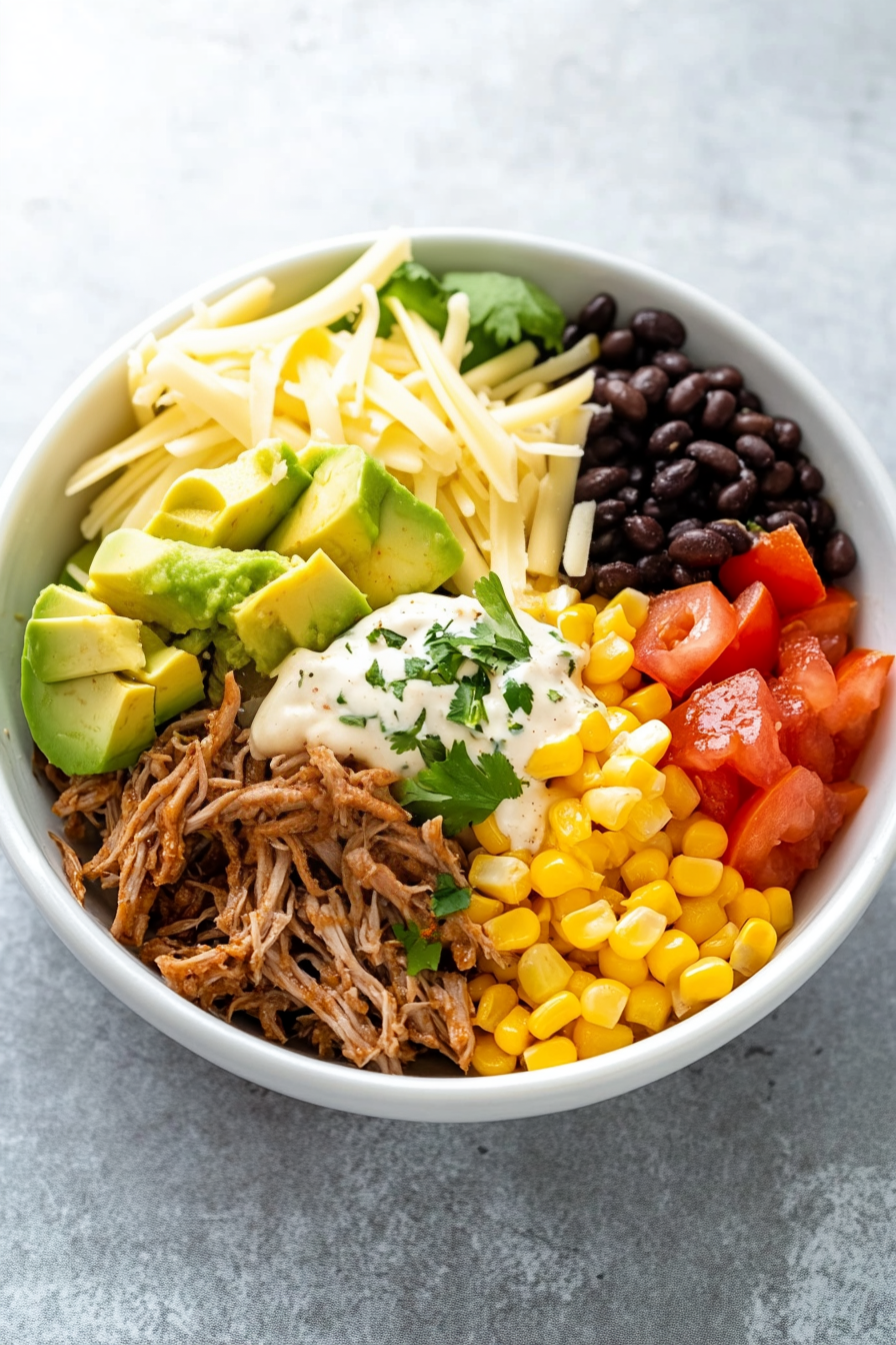Pulled Pork Burrito Bowl
