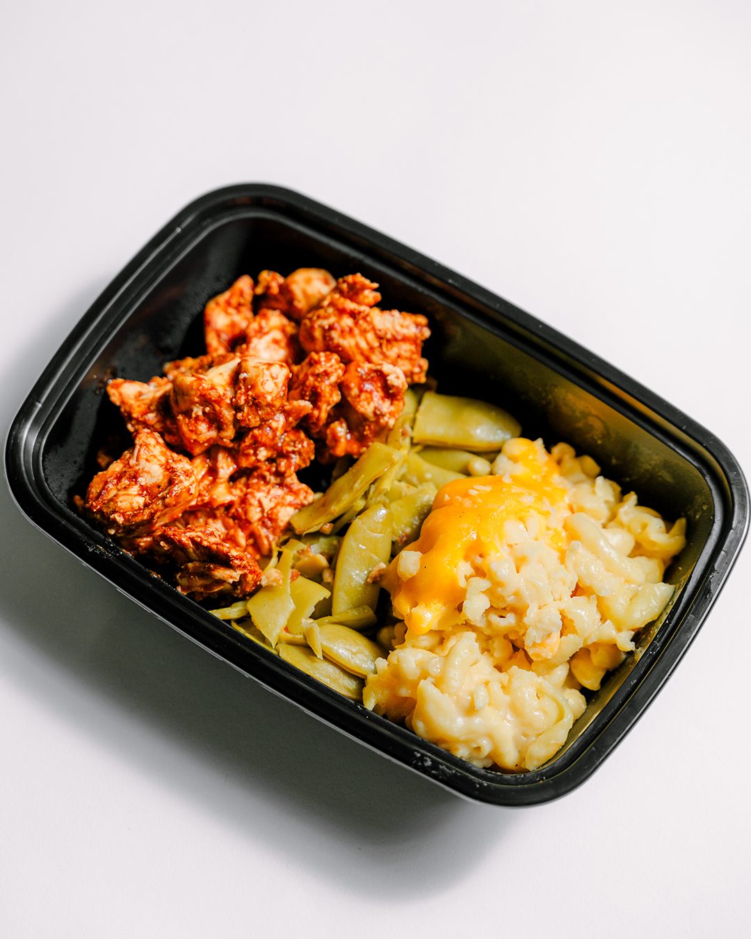 BBQ Chicken, GB & Mac and Cheese