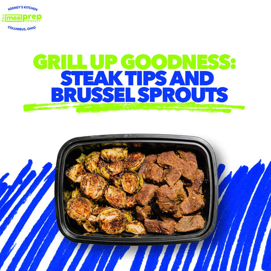 Grill Up Goodness: Steak Tips and Brussel Sprouts