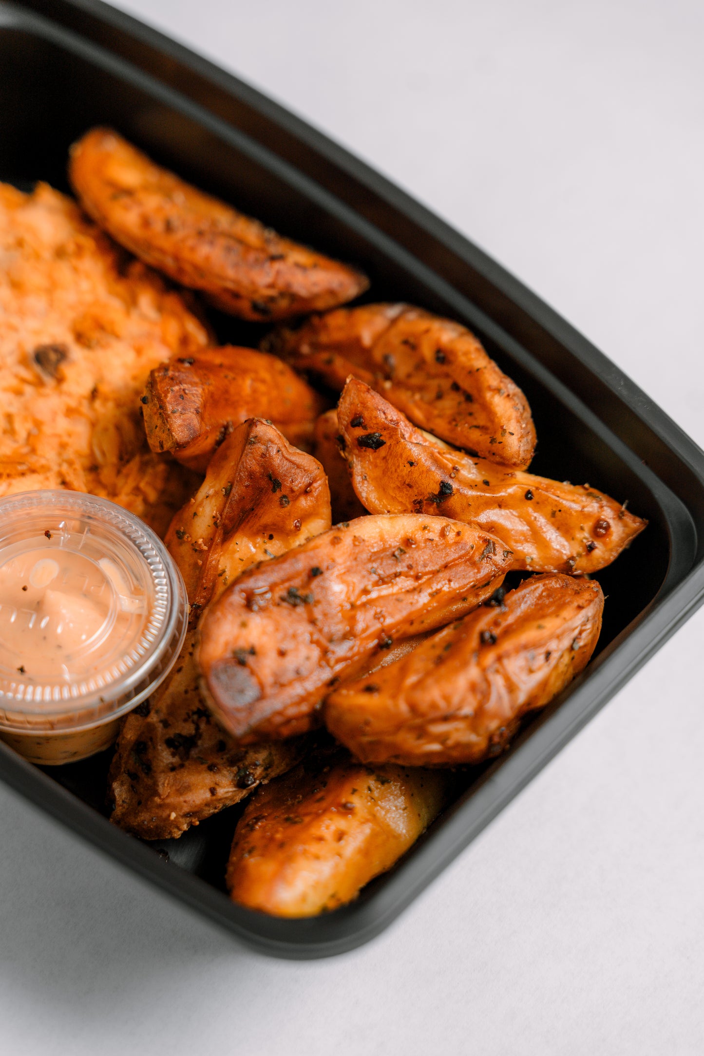 Salmon Patties & Roasted Potatoes w/ Chipotle Aioli