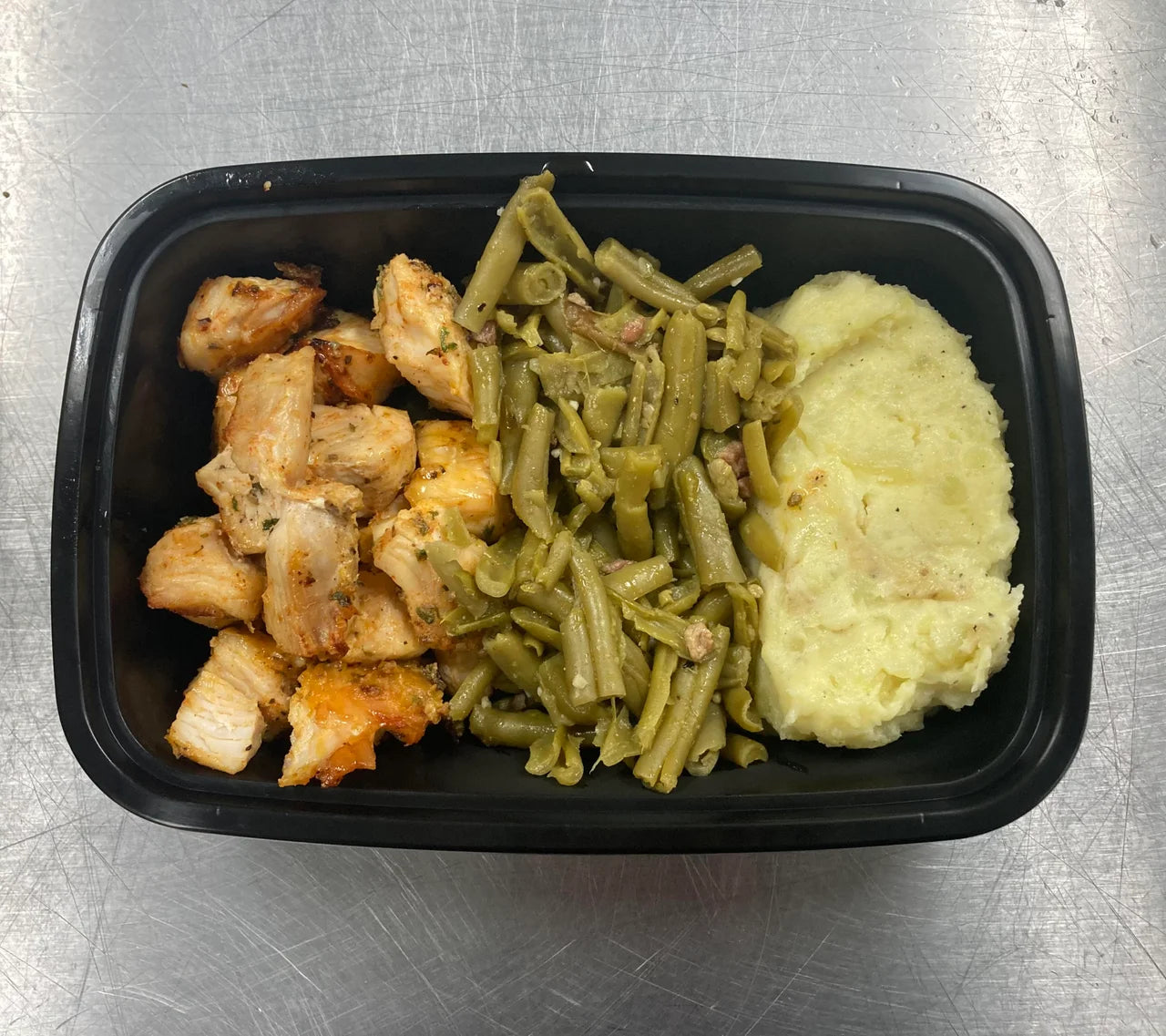 Garlic Butter Chicken, GB & Mashed Potatoes